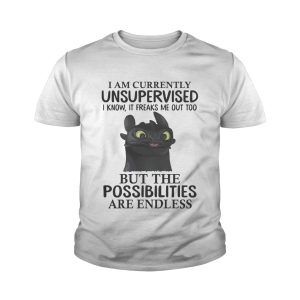 Toothless I am currently unsupervised I know It freaks me out too shirt 4